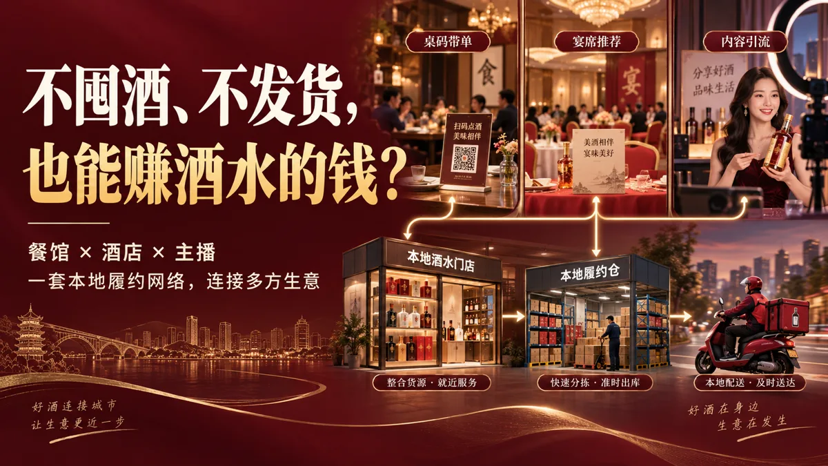 Restaurants Hold No Inventory, Hotels Carry No Stock, Streamers Don't Handle Shipping: An Alcohol Instant Retail Model Where Everyone Profits Together